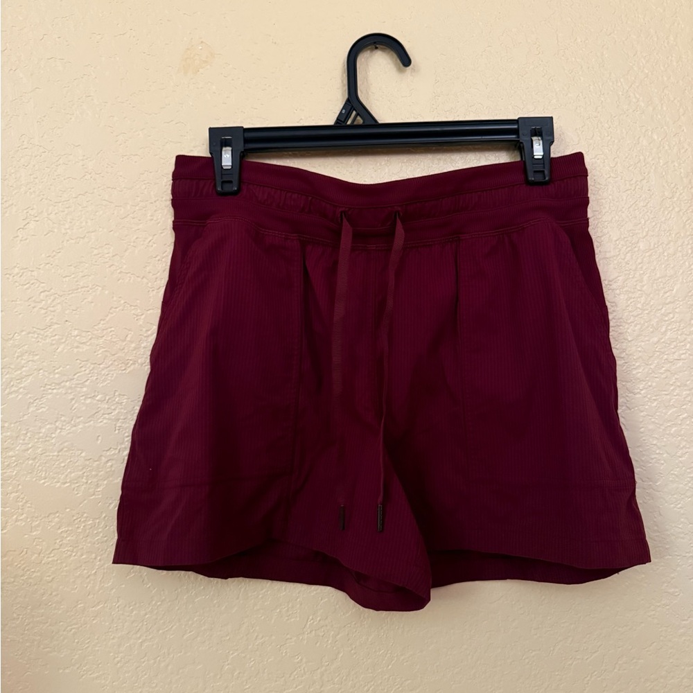 Lululemon Athletica Maroon Athletic Shorts